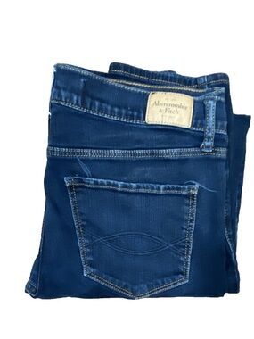 Abercrombie & Fitch Perfect Stretch Skinny Blue Denim Jeans Slim W30 L33 10R 045